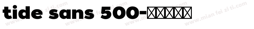 tide sans 500字体转换